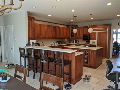 oak kitchen cabinets with stainless steel appliances|updating honey oak cabinets.